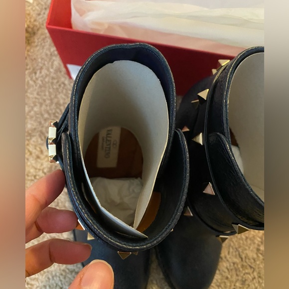 Authentic VALENTINO booties, navy, size 37 - Picture 8 of 16